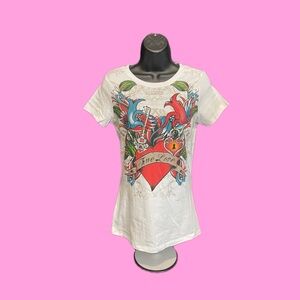 Y2K Women's T-Shirt with Pearlized Geographies - New